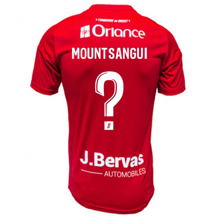 Danxen Herren Warren Mountsangui #0 Rot Weiß Heimtrikot Trikot 2024/25 T-Shirt