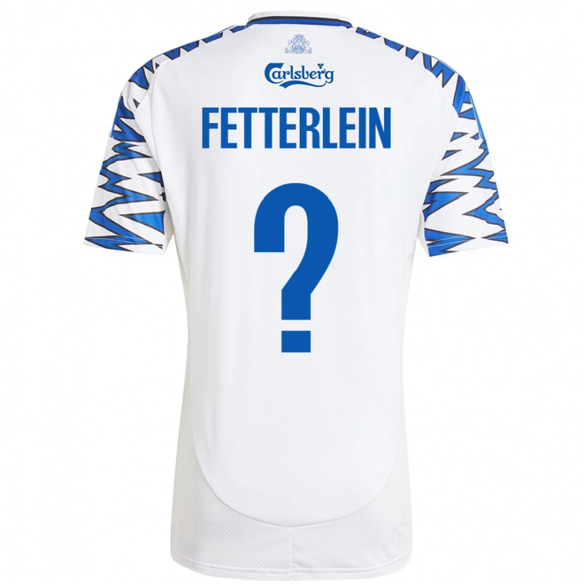 Danxen Herren Sean Fetterlein #0 Weiß Himmelblau Heimtrikot Trikot 2024/25 T-Shirt