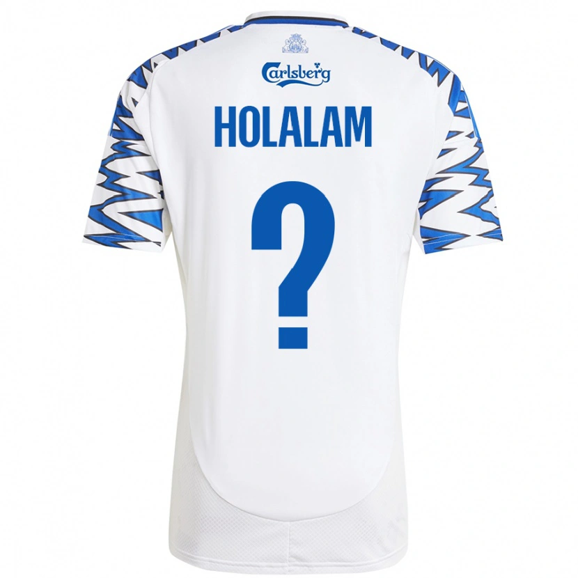 Danxen Herren Ishaq Holalam #0 Weiß Himmelblau Heimtrikot Trikot 2024/25 T-Shirt