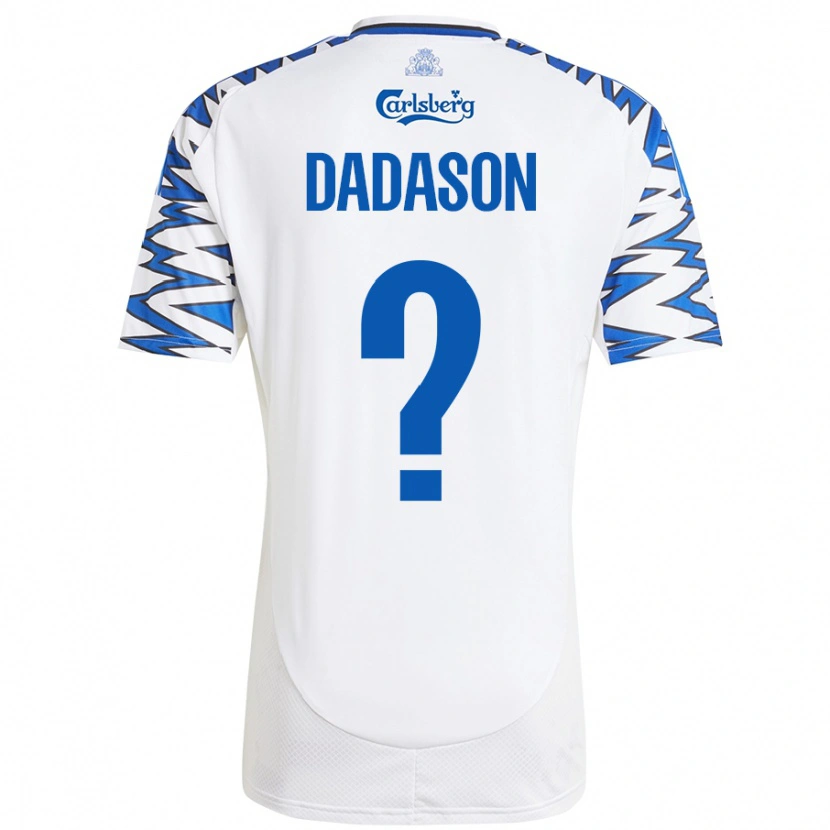Danxen Herren Viktor Dadason #0 Weiß Himmelblau Heimtrikot Trikot 2024/25 T-Shirt