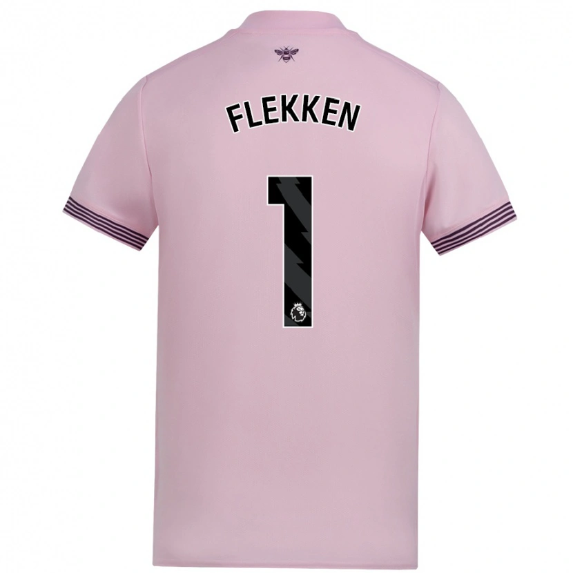 Danxen Herren Mark Flekken #1 Rosa Auswärtstrikot Trikot 2024/25 T-Shirt
