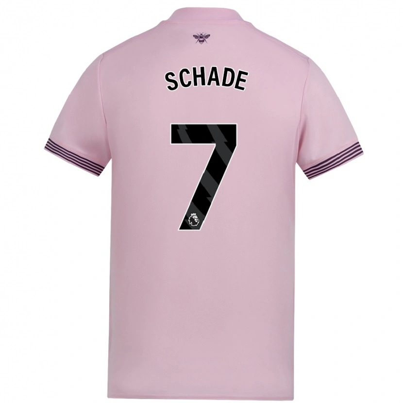 Danxen Herren Kevin Schade #7 Rosa Auswärtstrikot Trikot 2024/25 T-Shirt