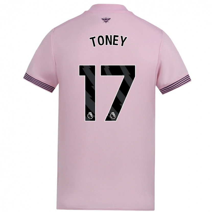Danxen Herren Ivan Toney #17 Rosa Auswärtstrikot Trikot 2024/25 T-Shirt