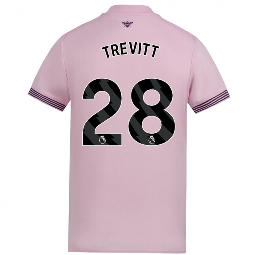 Danxen Herren Ryan Trevitt #28 Rosa Auswärtstrikot Trikot 2024/25 T-Shirt