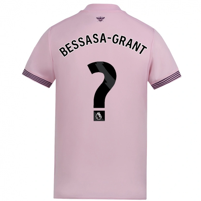 Danxen Herren Mekhai Bessasa-Grant #0 Rosa Auswärtstrikot Trikot 2024/25 T-Shirt