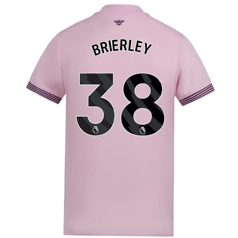 Danxen Herren Ethan Brierley #38 Rosa Auswärtstrikot Trikot 2024/25 T-Shirt