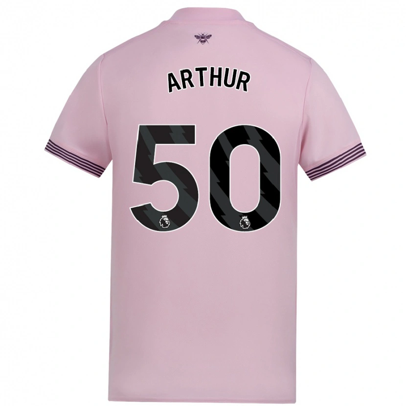 Danxen Herren Benjamin Arthur #50 Rosa Auswärtstrikot Trikot 2024/25 T-Shirt