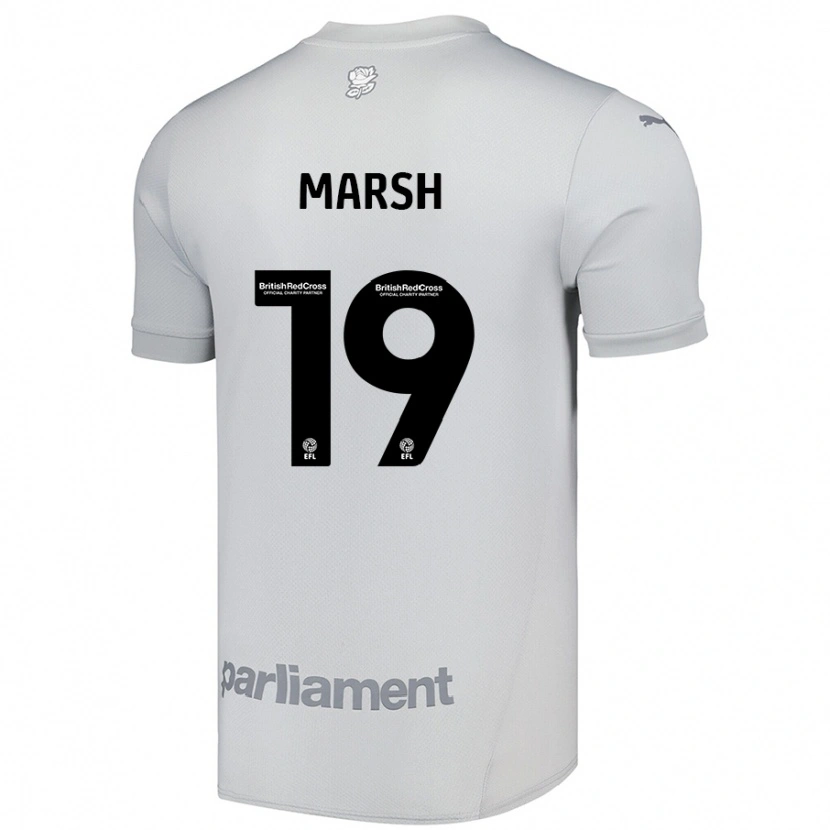 Danxen Herren Aiden Marsh #19 Silbergrau Auswärtstrikot Trikot 2024/25 T-Shirt