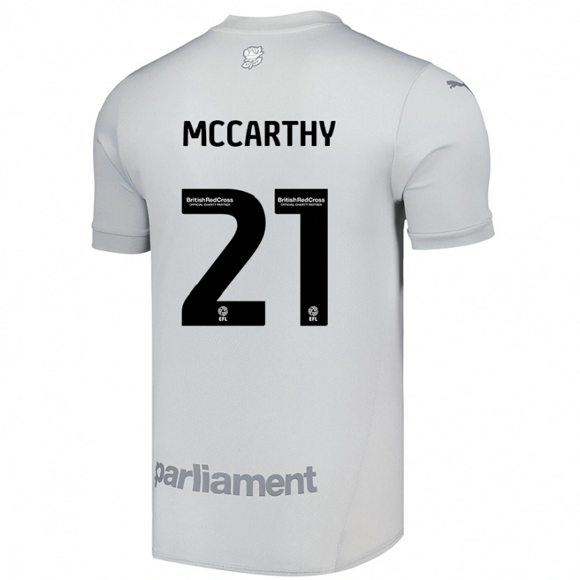 Danxen Herren Conor Mccarthy #21 Silbergrau Auswärtstrikot Trikot 2024/25 T-Shirt