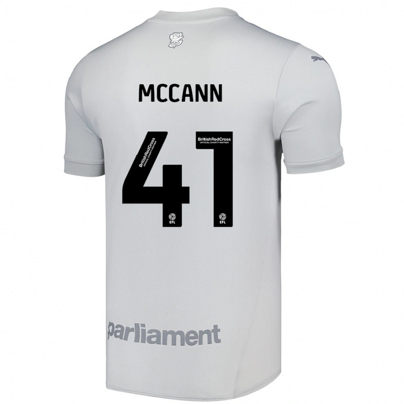 Danxen Herren Bayley Mccann #41 Silbergrau Auswärtstrikot Trikot 2024/25 T-Shirt