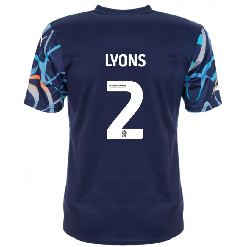Danxen Herren Andy Lyons #2 Marineblau Auswärtstrikot Trikot 2024/25 T-Shirt
