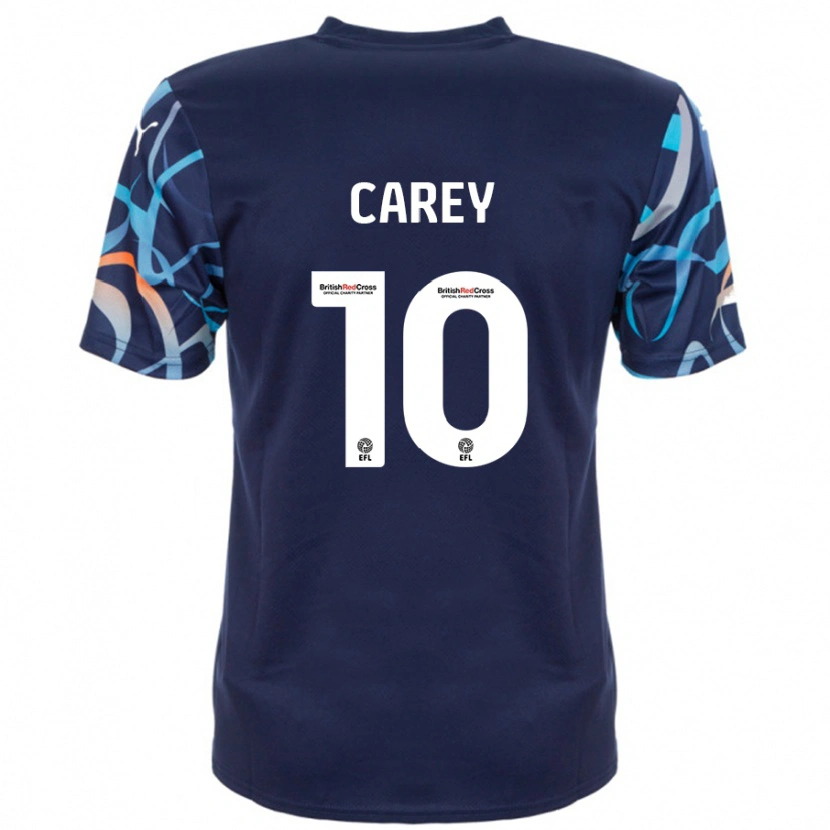 Danxen Herren Sonny Carey #10 Marineblau Auswärtstrikot Trikot 2024/25 T-Shirt