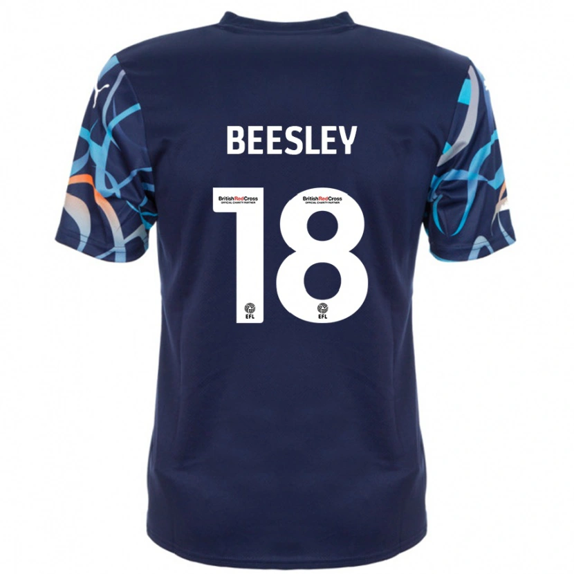 Danxen Herren Jake Beesley #18 Marineblau Auswärtstrikot Trikot 2024/25 T-Shirt