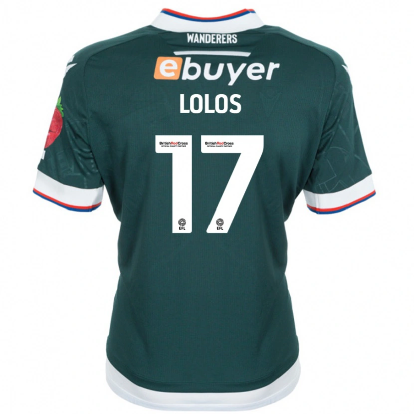 Danxen Herren Klaidi Lolos #17 Dunkelgrün Auswärtstrikot Trikot 2024/25 T-Shirt