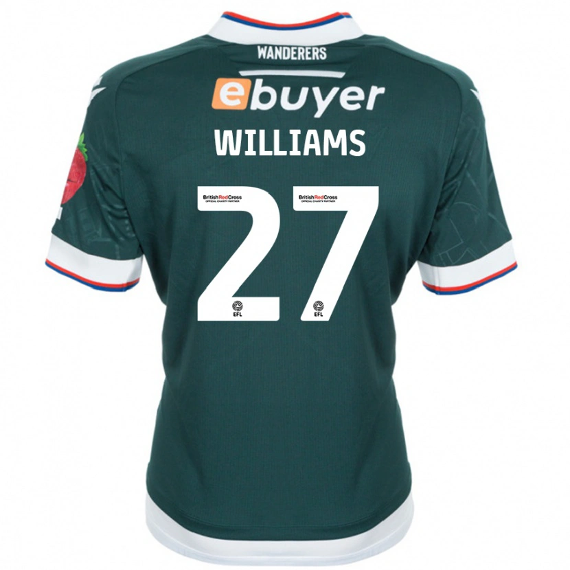 Danxen Herren Randell Williams #27 Dunkelgrün Auswärtstrikot Trikot 2024/25 T-Shirt