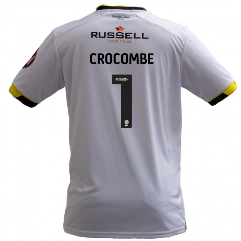 Danxen Herren Max Crocombe #1 Weiß Auswärtstrikot Trikot 2024/25 T-Shirt