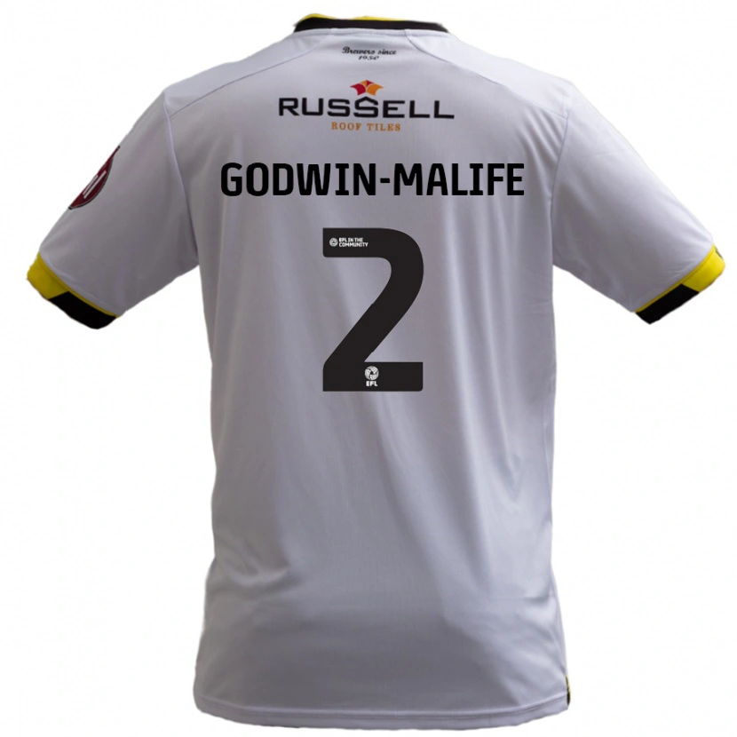 Danxen Herren Udoka Godwin-Malife #2 Weiß Auswärtstrikot Trikot 2024/25 T-Shirt