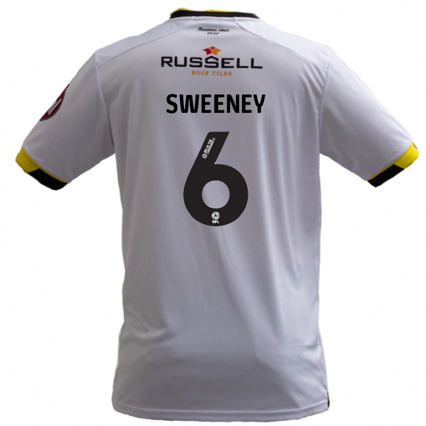 Danxen Herren Ryan Sweeney #6 Weiß Auswärtstrikot Trikot 2024/25 T-Shirt