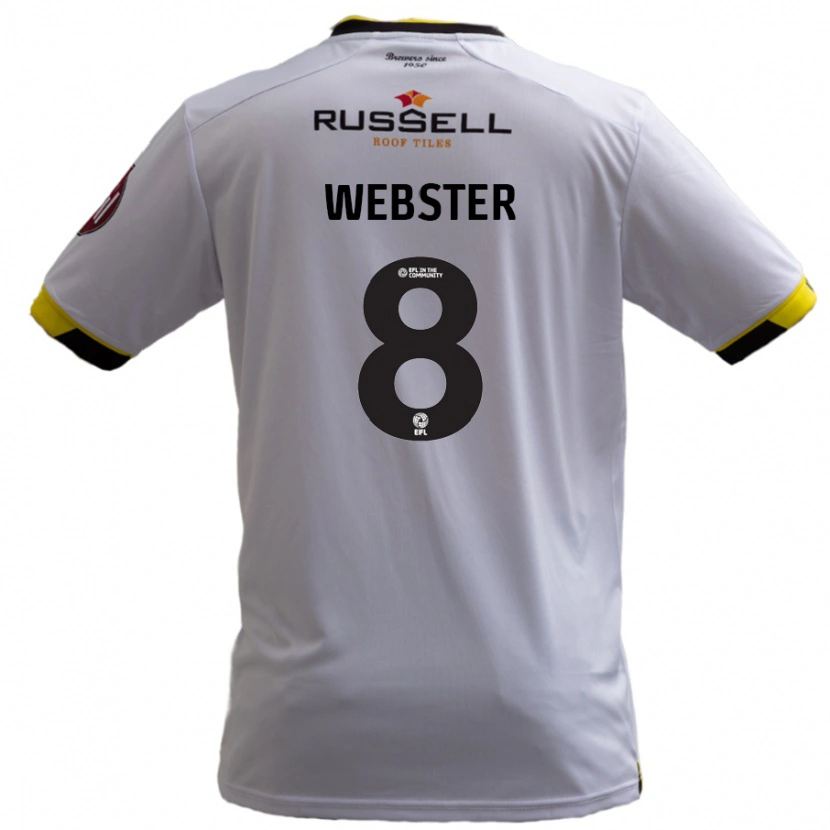 Danxen Herren Charlie Webster #8 Weiß Auswärtstrikot Trikot 2024/25 T-Shirt