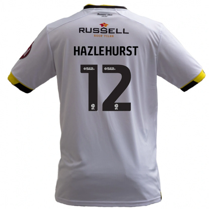 Danxen Herren Jack Hazlehurst #12 Weiß Auswärtstrikot Trikot 2024/25 T-Shirt