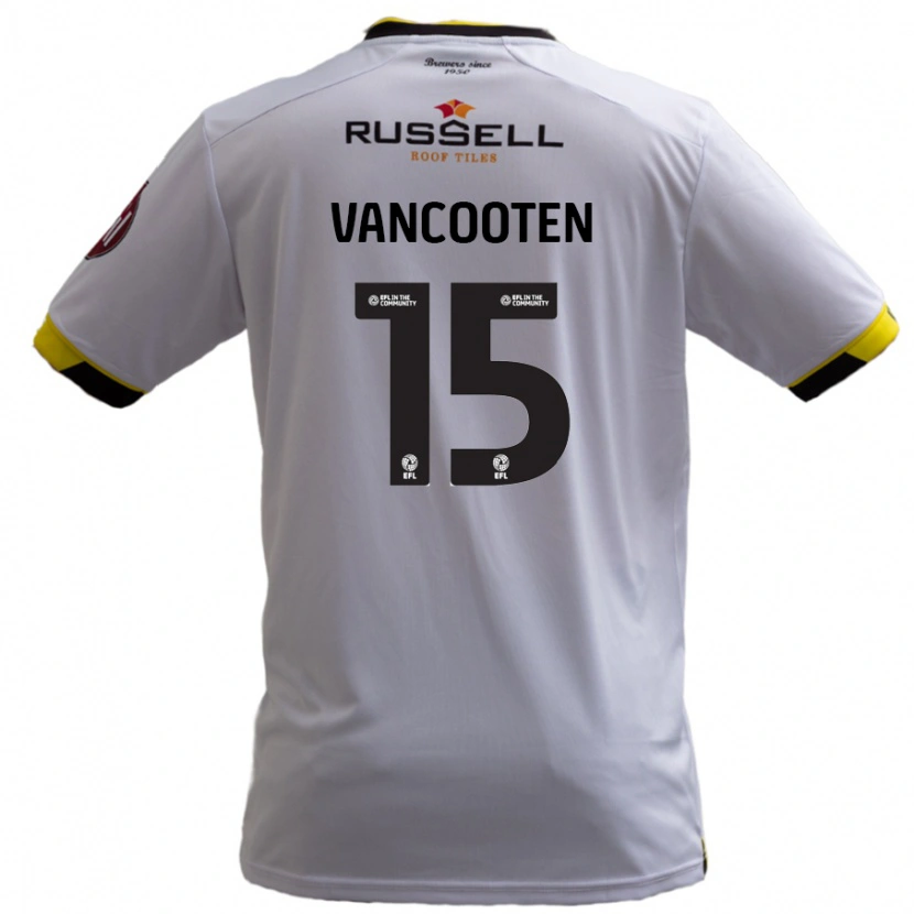 Danxen Herren Terence Vancooten #15 Weiß Auswärtstrikot Trikot 2024/25 T-Shirt