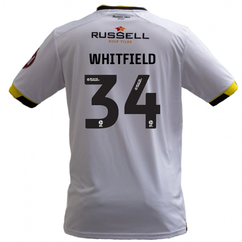 Danxen Herren Ben Whitfield #34 Weiß Auswärtstrikot Trikot 2024/25 T-Shirt