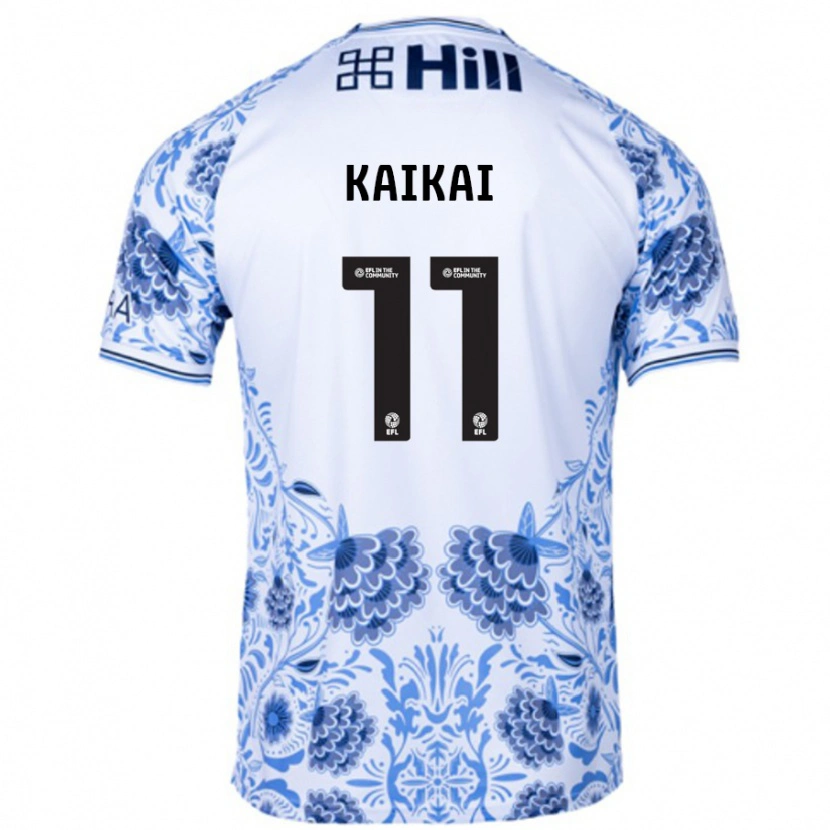 Danxen Herren Sullay Kaikai #11 Weiß Blau Auswärtstrikot Trikot 2024/25 T-Shirt