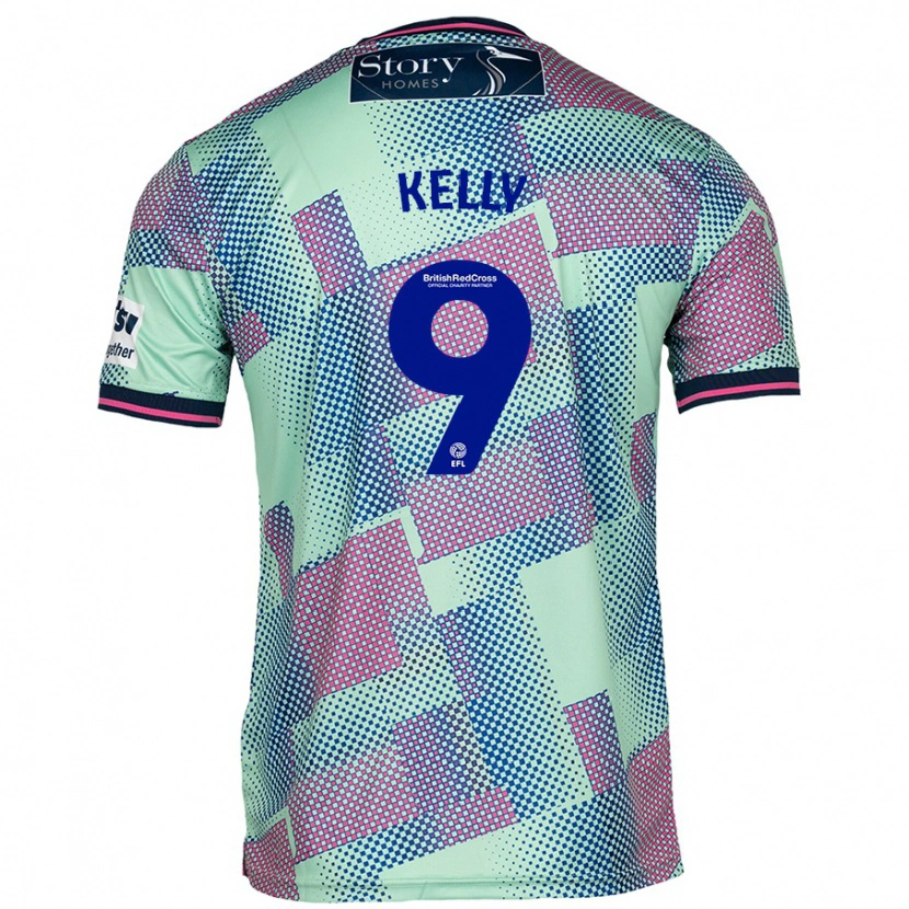 Danxen Herren Georgie Kelly #9 Grün Auswärtstrikot Trikot 2024/25 T-Shirt
