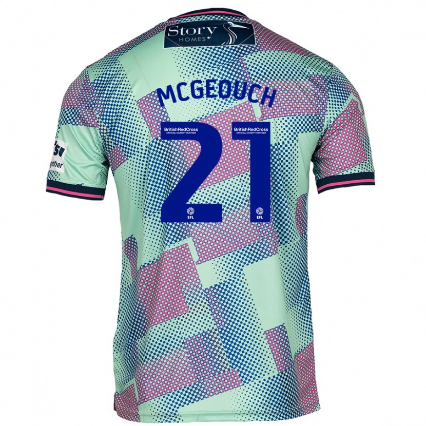 Danxen Herren Dylan Mcgeouch #21 Grün Auswärtstrikot Trikot 2024/25 T-Shirt