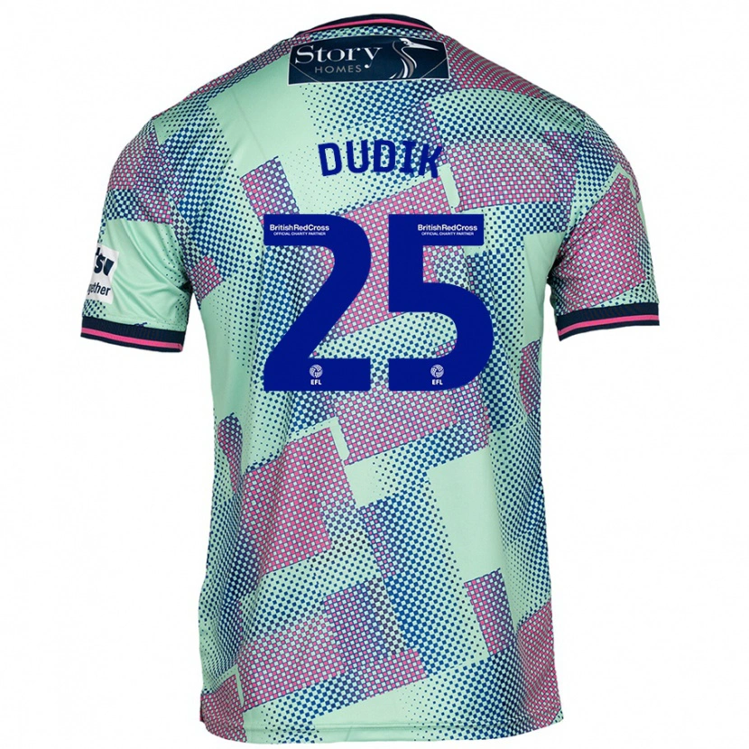 Danxen Herren Anton Dudik #25 Grün Auswärtstrikot Trikot 2024/25 T-Shirt