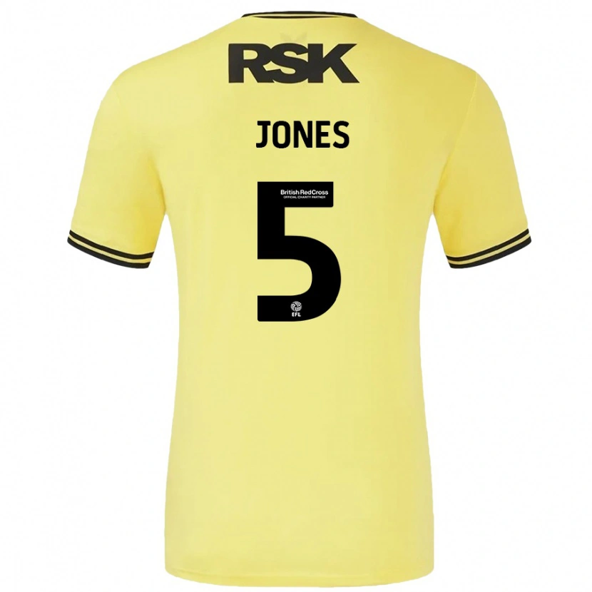 Danxen Herren Lloyd Jones #5 Gelb Schwarz Auswärtstrikot Trikot 2024/25 T-Shirt