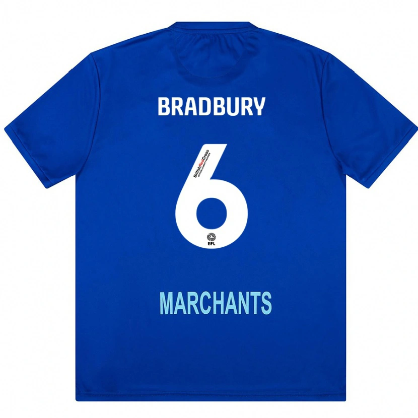 Danxen Herren Tom Bradbury #6 Grün Auswärtstrikot Trikot 2024/25 T-Shirt