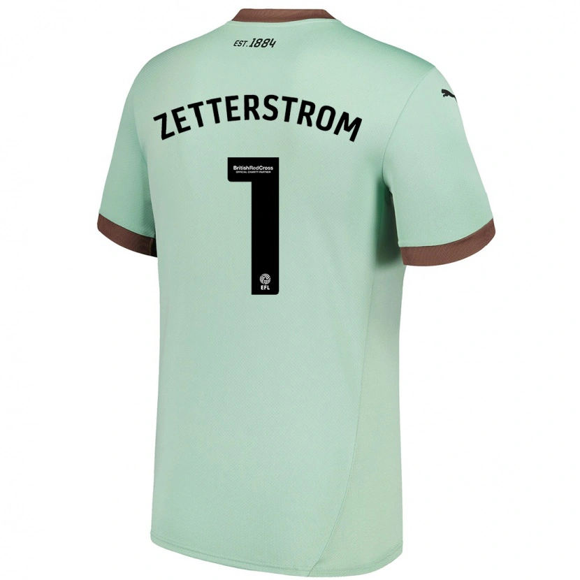 Danxen Herren Jacob Widell Zetterström #1 Blassgrün Auswärtstrikot Trikot 2024/25 T-Shirt