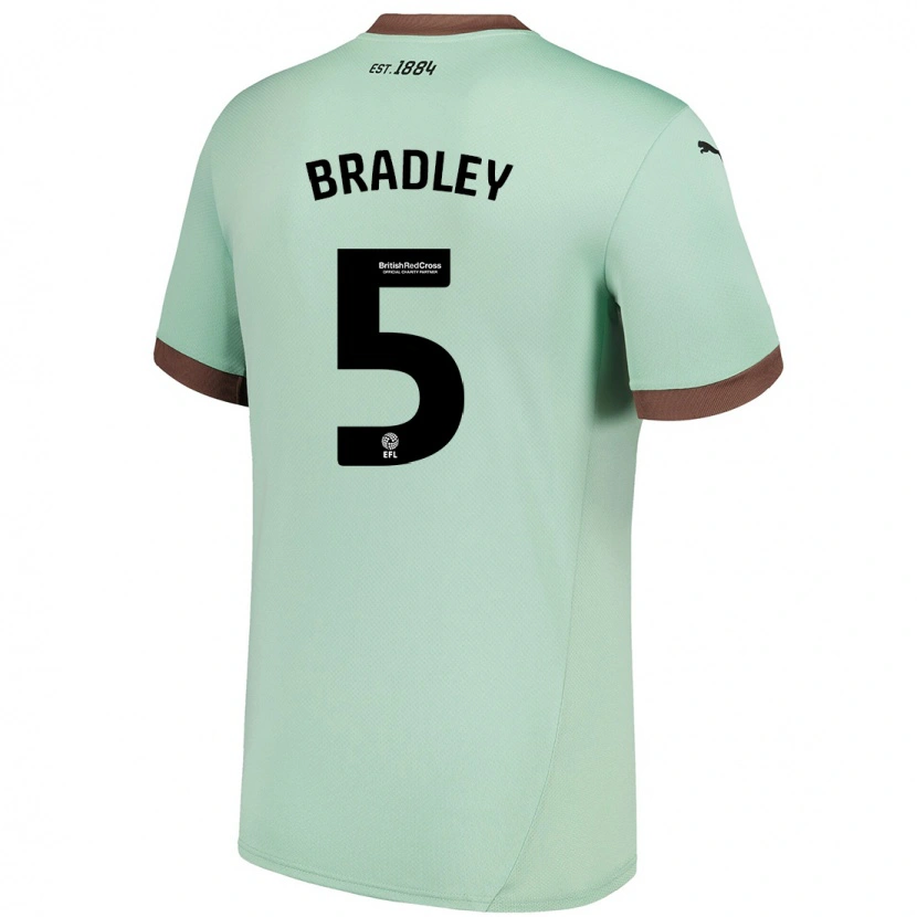 Danxen Herren Sonny Bradley #5 Blassgrün Auswärtstrikot Trikot 2024/25 T-Shirt