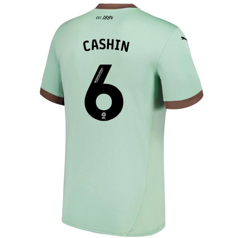 Danxen Herren Eiran Cashin #6 Blassgrün Auswärtstrikot Trikot 2024/25 T-Shirt