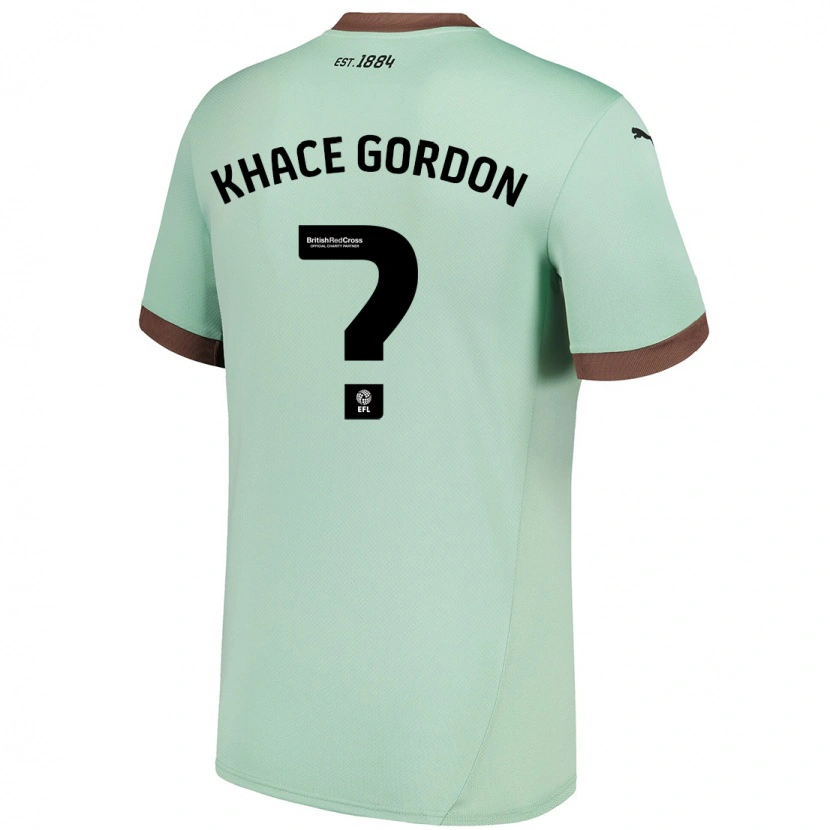 Danxen Herren Khace Gordon #0 Blassgrün Auswärtstrikot Trikot 2024/25 T-Shirt