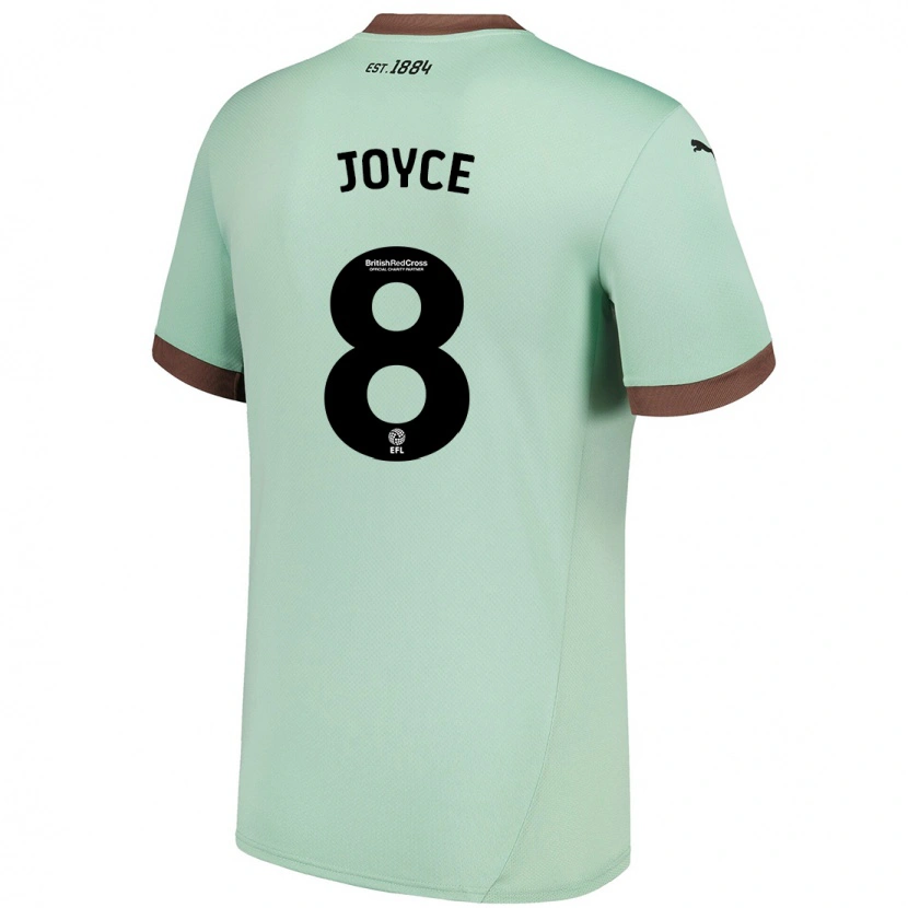 Danxen Herren Emily Joyce #8 Blassgrün Auswärtstrikot Trikot 2024/25 T-Shirt
