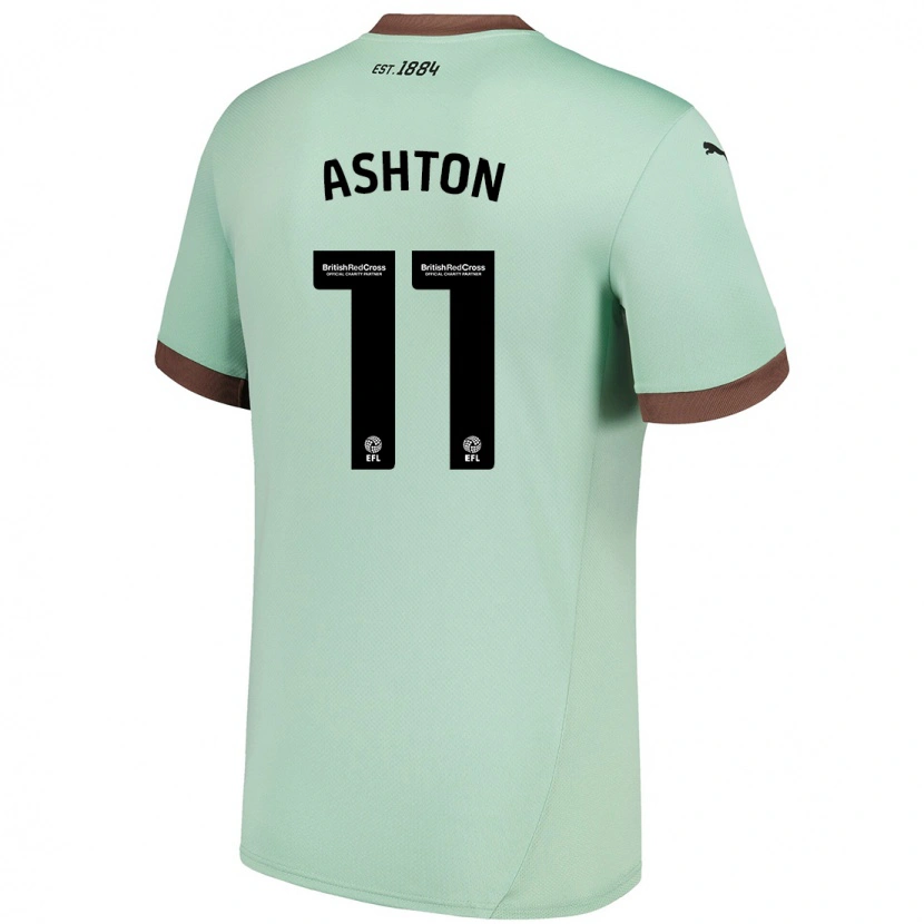 Danxen Herren Eleanor Ashton #11 Blassgrün Auswärtstrikot Trikot 2024/25 T-Shirt