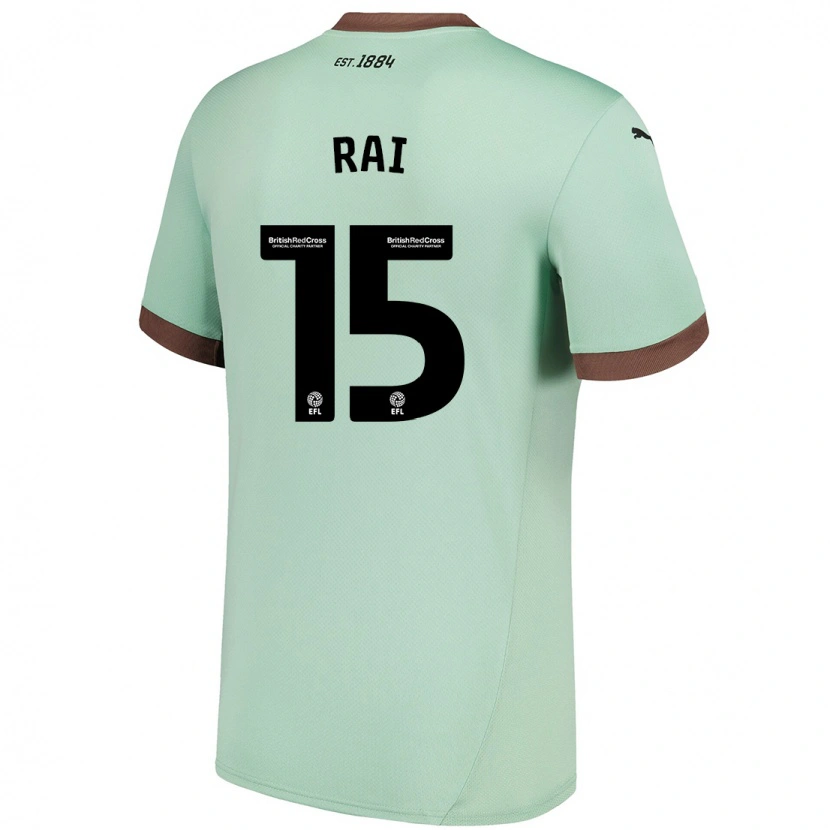 Danxen Herren Kira Rai #15 Blassgrün Auswärtstrikot Trikot 2024/25 T-Shirt