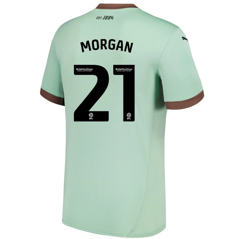 Danxen Herren Sarah Morgan #21 Blassgrün Auswärtstrikot Trikot 2024/25 T-Shirt