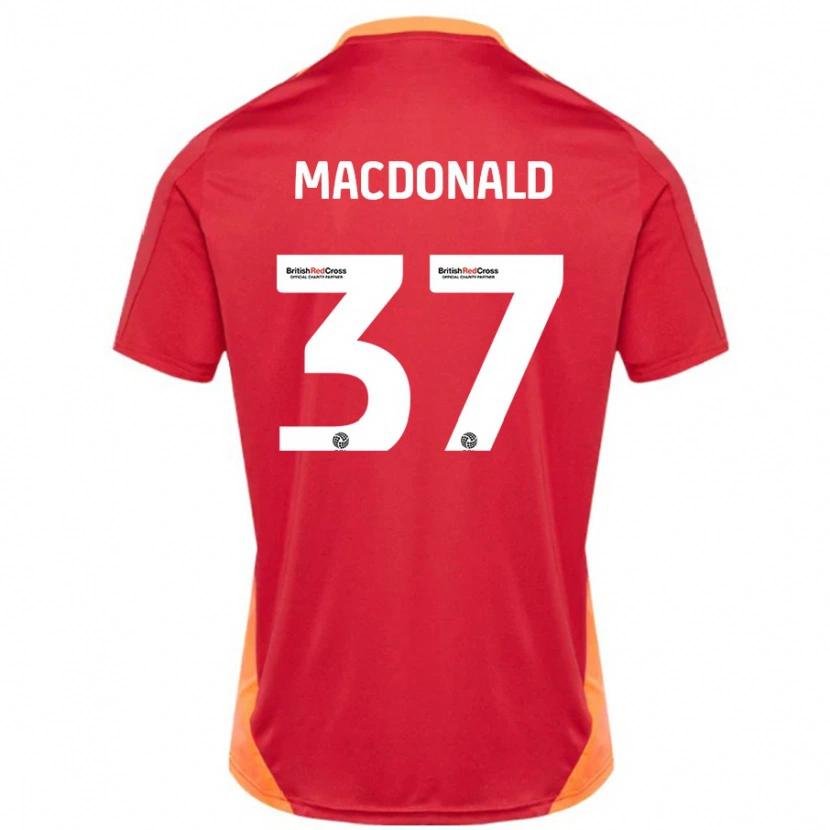 Danxen Herren Shaun Macdonald #37 Blau Cremeweiß Auswärtstrikot Trikot 2024/25 T-Shirt