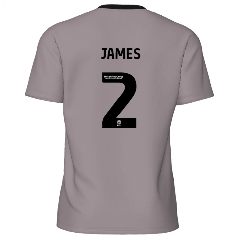 Danxen Herren Tom James #2 Grau Auswärtstrikot Trikot 2024/25 T-Shirt