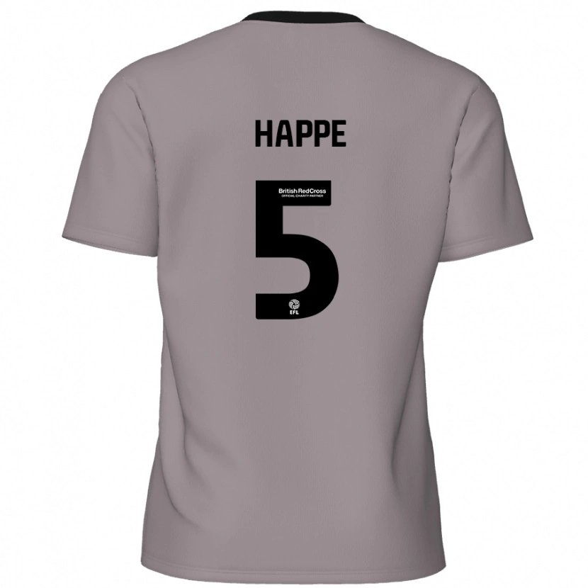 Danxen Herren Dan Happe #5 Grau Auswärtstrikot Trikot 2024/25 T-Shirt