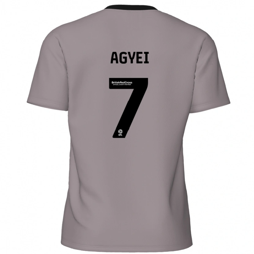 Danxen Herren Dan Agyei #7 Grau Auswärtstrikot Trikot 2024/25 T-Shirt