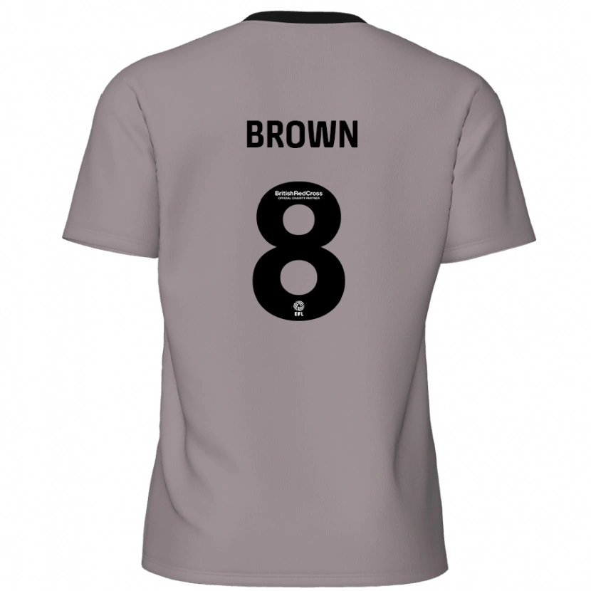 Danxen Herren Jordan Brown #8 Grau Auswärtstrikot Trikot 2024/25 T-Shirt
