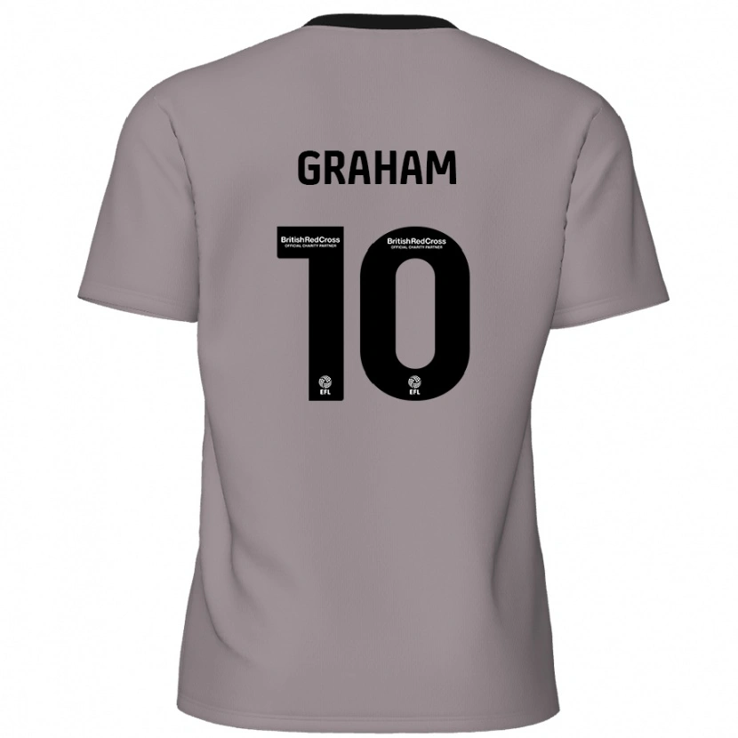 Danxen Herren Jordan Graham #10 Grau Auswärtstrikot Trikot 2024/25 T-Shirt