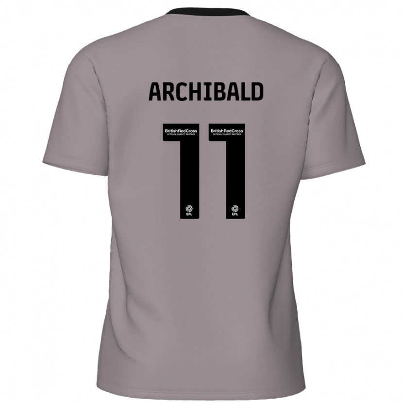 Danxen Herren Theo Archibald #11 Grau Auswärtstrikot Trikot 2024/25 T-Shirt