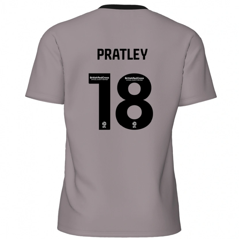 Danxen Herren Darren Pratley #18 Grau Auswärtstrikot Trikot 2024/25 T-Shirt