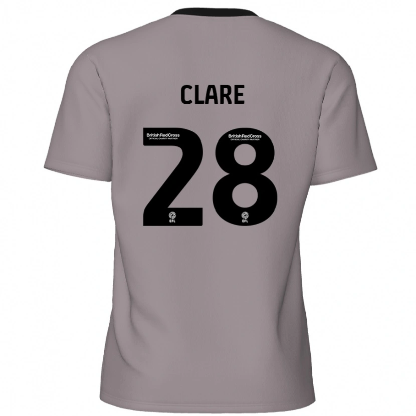 Danxen Herren Sean Clare #28 Grau Auswärtstrikot Trikot 2024/25 T-Shirt