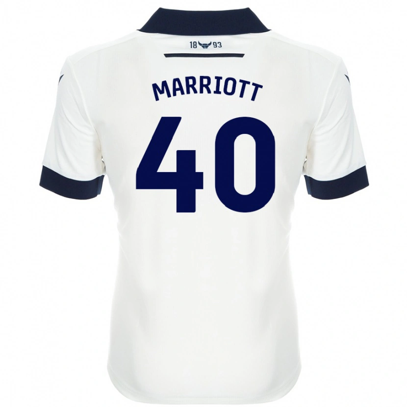 Danxen Herren Monty Marriott #40 Weiß Marineblau Auswärtstrikot Trikot 2024/25 T-Shirt